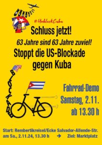 Aufruf zur Fahrraddemo am 2.11.24 um 13.30